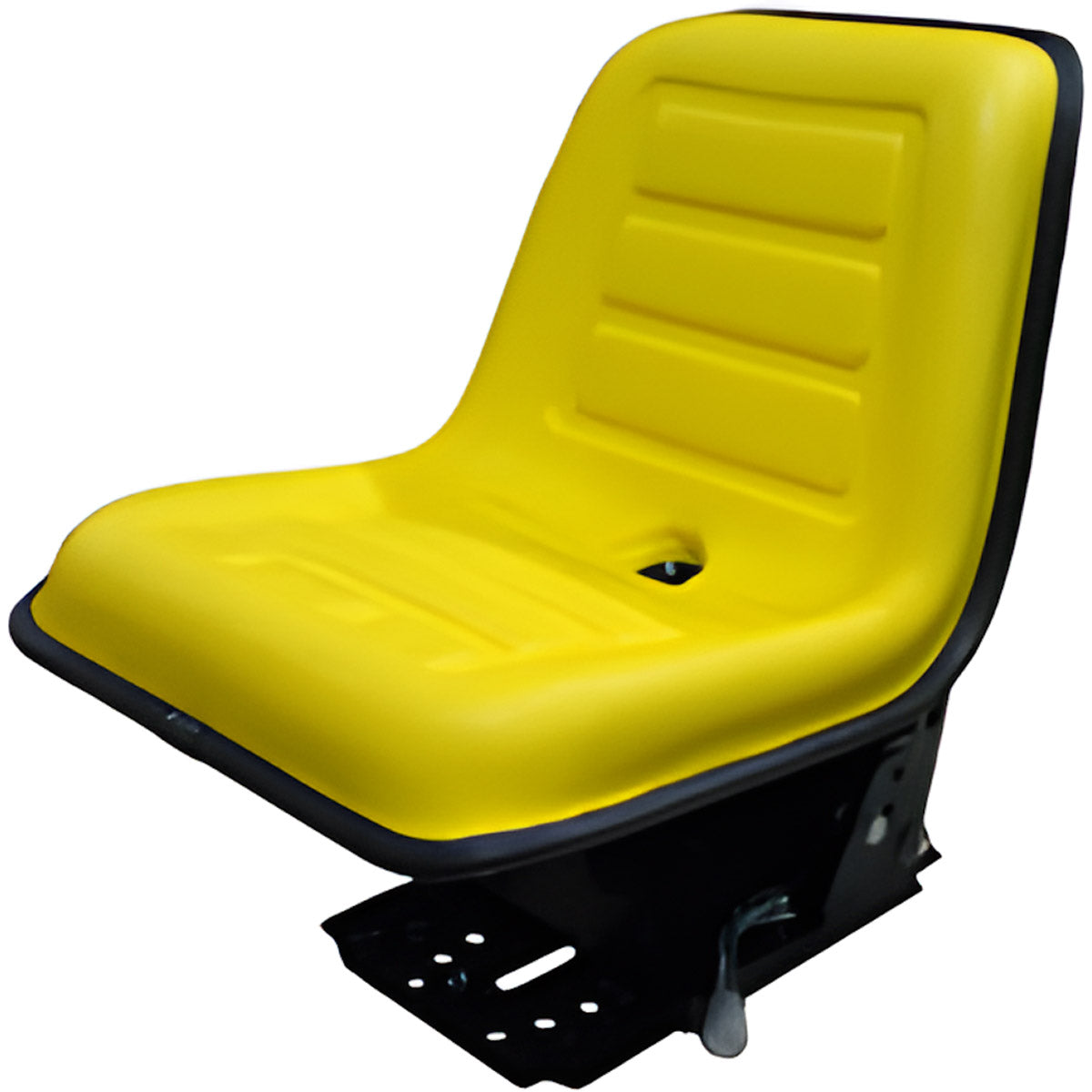 TISCO Universal Compact Tractor Seat - 15" Wide, with Suspension, Yellow Vinyl