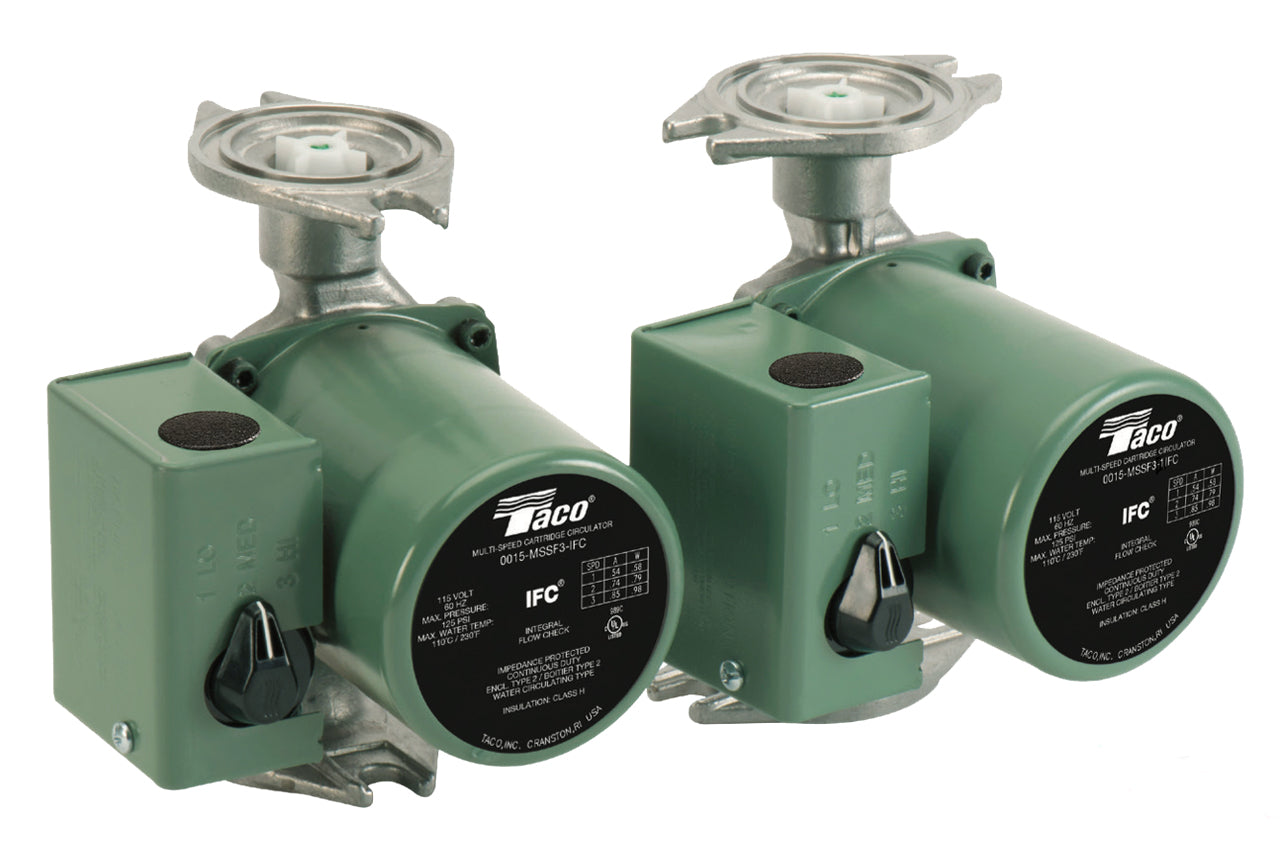 Taco 0015-MSSF3-IFC, 00 Series 3-Speed Cartridge Circulator, SST, Flanged,115V
