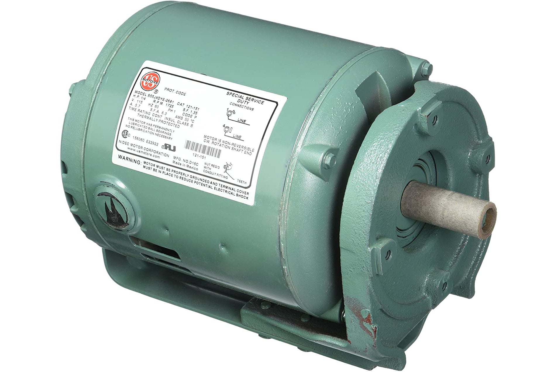 Taco 121-151RP, Motor 1/4Hp, 1725Rpm, 115/60/1, ODP