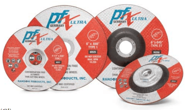 6 x .045 x 5/8-11 Type-27 Cut Off Wheels, PFX/Germany Ultra, Contamination Free 10,200 (25/Pkg.)