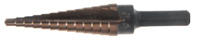 1/4-7/8" Step Drill Ultra Bit Multi-Diameter Type 78-ACN Titanium Carbon Nitride Coated (Qty. 1), Norseman Drill #65341