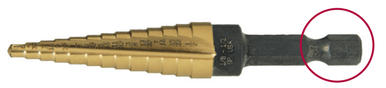 1/4-7/8" Type 78-QRN Titanium Nitride Coated Step Drill (Qty. 1), Norseman Drill #68541