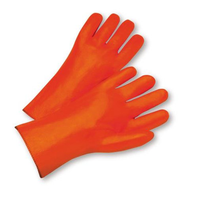 12" Orange Foam Lined PVC Glove 1027OR
