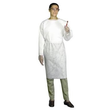 SBP White Wrap Smock, open cuff 3520/XL