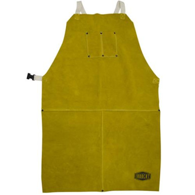 Leather apron, anodized snaps and rivets, Kevlar sewn,chest pockets, cotton straps 7010/42