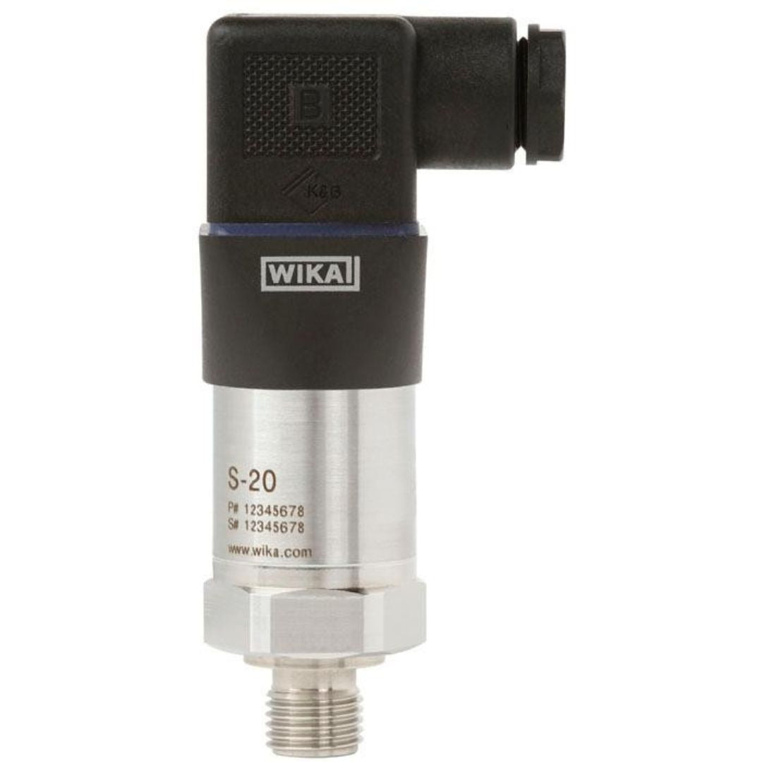 WIKA S-20 Pressure Transmitter, 4-20 mA, 0-15 PSI