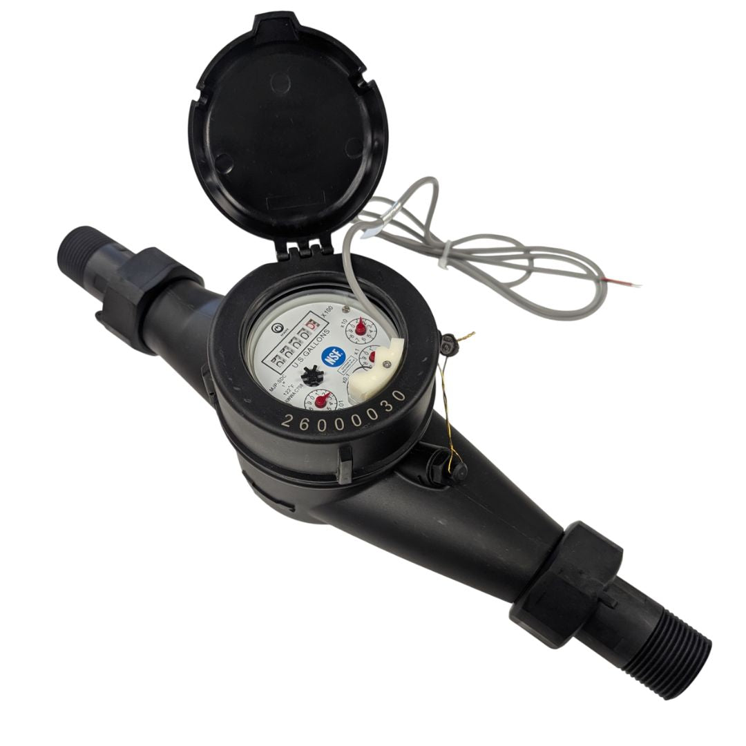 PRM 1 Inch NSF Certified Multi-Jet Nylon Totalizing Water Meter with Pulse Output