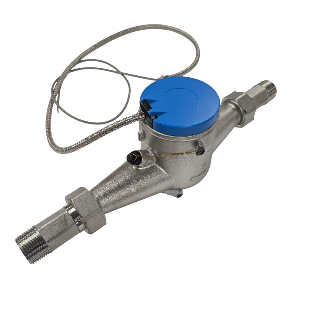 PRM 1 Inch NSF Certified Stainless Steel Multi-Jet Totalizing Water Meter with Pulse Output