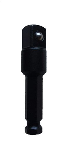 3/8" Square Male X 5/16 Hex Extension Shank, Ball Socket Retention, Linemen Tools SH1210