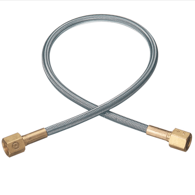 Western Enterprises Flexible Pigtails, 3,000 psi, Brass, Female, 24 in, 1 EA, #PF424