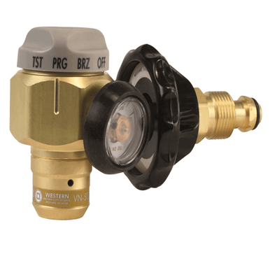 Western Enterprises VN Series HVAC Nitrogen-Purging Regulators/Flowmeters, Nitrogen, 35 CFH, CGA-580, 1 EA, #VN500