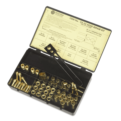 Western Enterprises Hose Repair Kits, Full color label & description chart; Fittings; Crimping Tool, 1 KT, #CK22