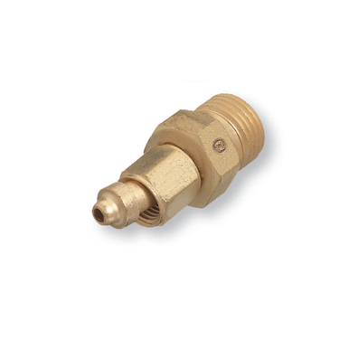 Western Enterprises Brass Hose Adaptors, Male/Female, A-Size, B-Size, RH, 1 EA, #105