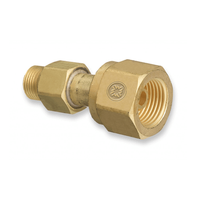 Western Enterprises Brass Cylinder Adaptors, CGA-300 Commercial Acetylene To CGA-200 "MC" Acetylene, 1 EA, #304