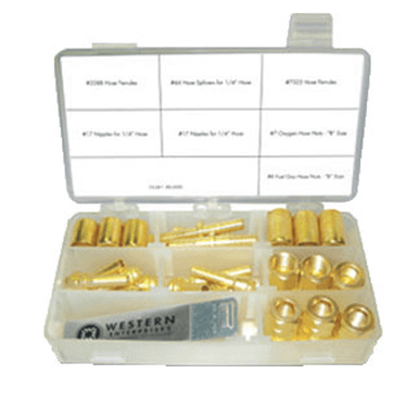 Western Enterprises Hose Repair Kits, Nipples; Ferrules; Splicers; Nuts; Free Fishing Lure; Kit Box, 1 EA, #CK28