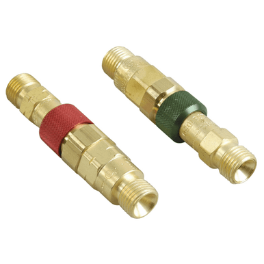Western Enterprises Quick Connect Sets, Hose to Hose, QDB21; QDB22, Fuel Gas; Oxygen/Inert Gas, 1 SET, #QDB20