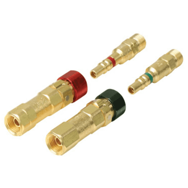 Western Enterprises Quick Connects, Regulator to Hose, QDB105 (M) Plug; QDB106 (F) Socket, Oxygen, 1 EA, #QDB32