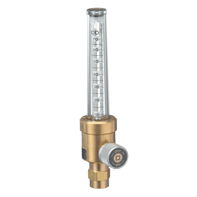 Western Enterprises RWS Series Flowmeters, Argon/CO2, 0 - 70 SCFH, 1/8 in NPT F, 50 psig inlet, 1 EA, #RWS213