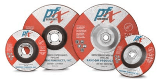 4-1/2 x 1/8 x 7/8 Type 27 Wheels, PFX/Germany, High Performance Zirconia (25/Pkg.)