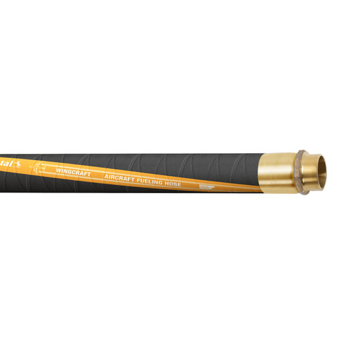 Continental ContiTech Wingcraft™ 1 1/4 in. 300 PSI Aviation Fueling Hose Assemblies w/ Brass Male NPT Ends