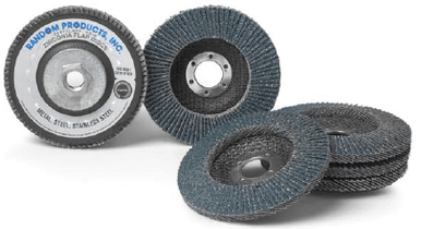4-1/2 x 7/8 60-Grit Zirconia Flap Discs, Type 29/Angle Fiberglass (10/Pkg.)