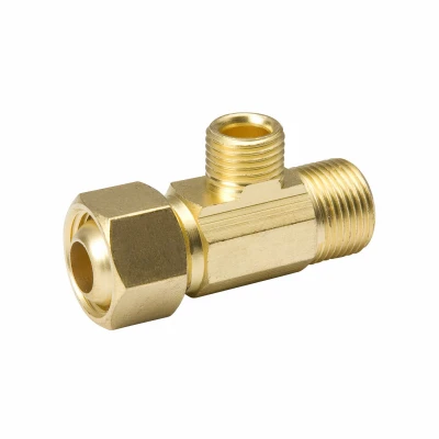 Vetoemb1c-z 3/8 X 1/4 Inch Brass Supply Stop Extender Tee