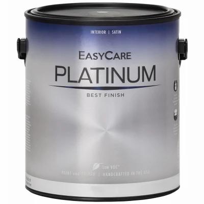 Platinum Interior Paint & Primer + Stain Blocker, Deep Base Flat Latex, 1 Gallon