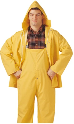 Comfort-Tuff PVC/Polyester Rainsuit, .35-Mm, Yellow, XL