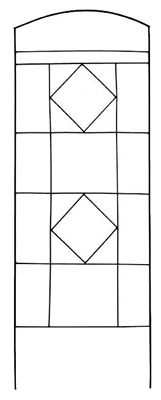 Trellis, Functional Arch, Black, 65-In.