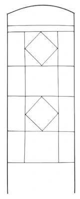 Trellis, Functional Arch, Bronze, 65-In.
