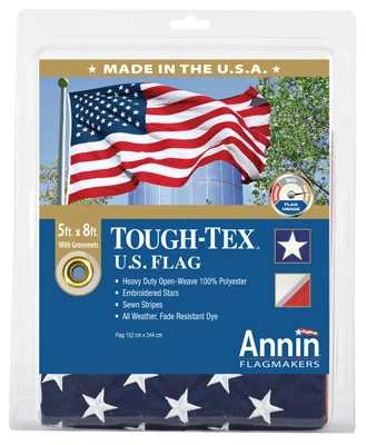 Tough Tex U.S. Flag, 2-Ply Polyester, 5 x 8-Ft.