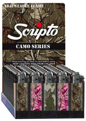 Disposable Lighter, Assorted Camo Designs