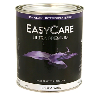 Ultra Premium Interior/Exterior Paint, High Gloss Black, Qt.