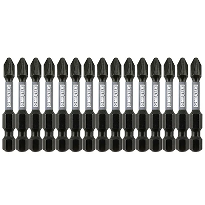 Impact Power Bit, Phillips #2, 2 In., 15-Pk.