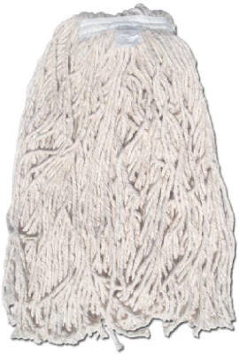 8 Ply Janitorial Natural Yarn Cotton Mop Head, Cut End, Green Seal Certified, 16 oz.