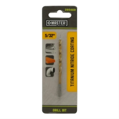 5/32 x 3-1/8 In. High-Speed Steel Drill Bit, Titanium Nitride Coated