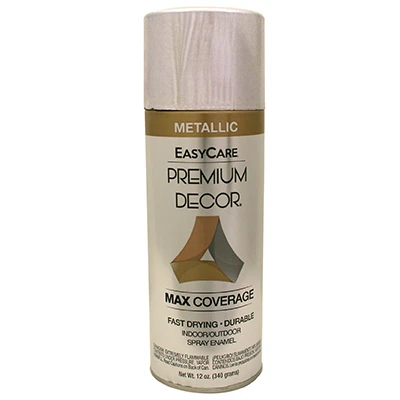 Premium Decor Metallic Spray Paint, Chrome, 12 oz.