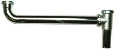 Chrome 2-Bowl End Outlet Drain