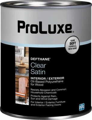 Defthane Clear Polyurethane, Satin, Qt..