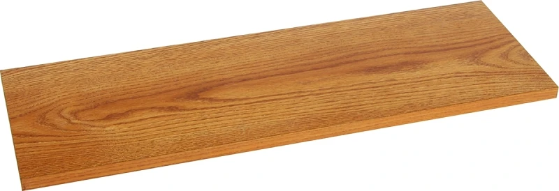 Shelf, Simulated-Oak Melamine, 12 x 24-In.