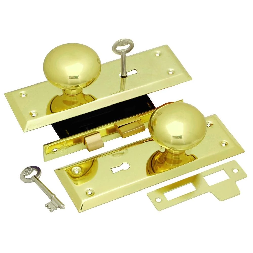 Brass Cabinet Knob/ Mortise Lock