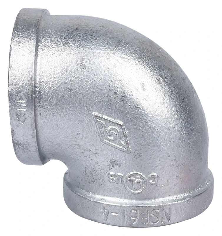 2 Inch Galvanized 90 Degree Elbow - Model 2a-2g For Pipe Connections