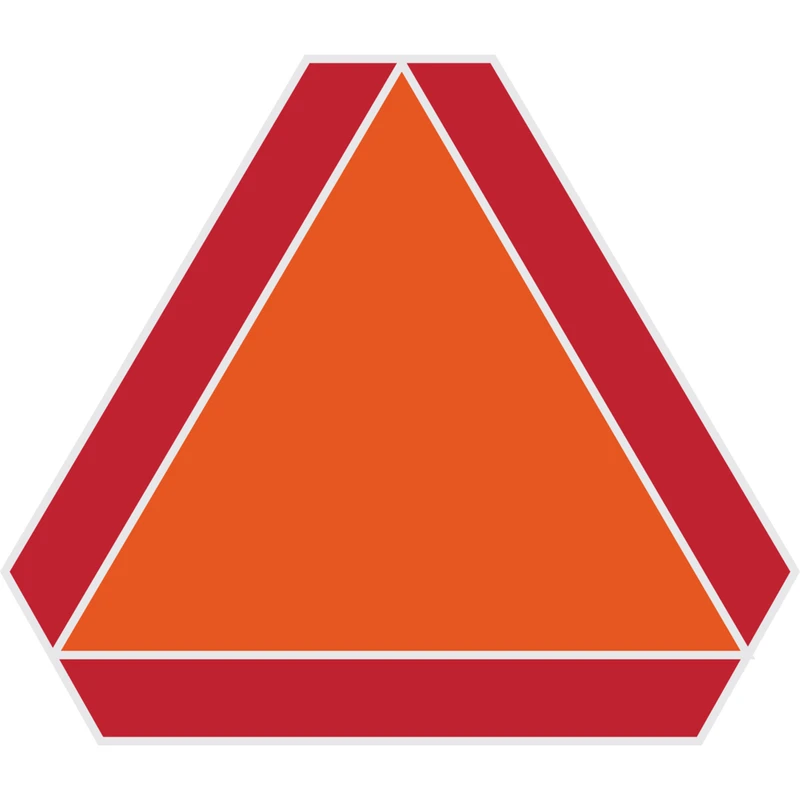 Slow Moving Vehicle Emblem, 16 x 14 In.
