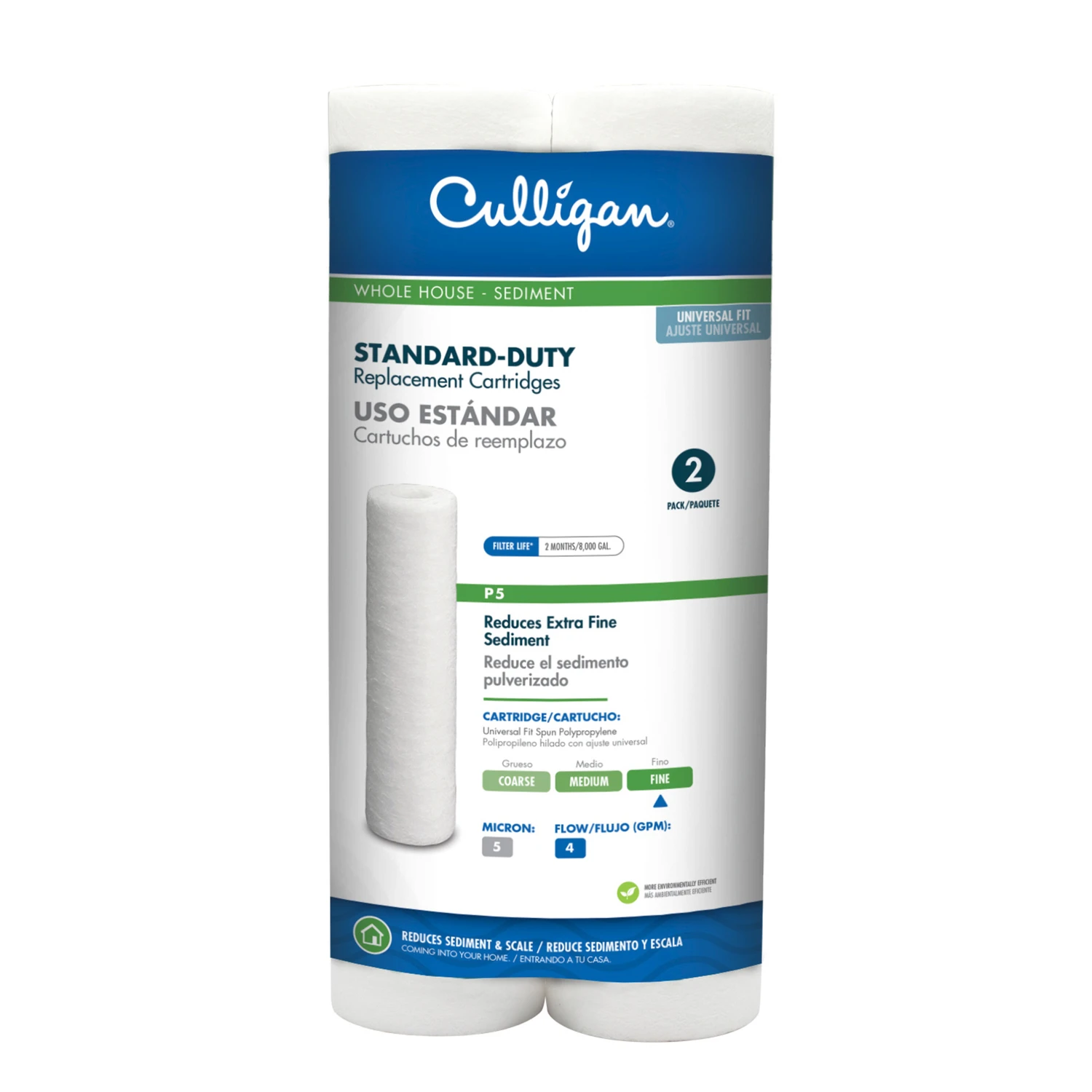 Sediment Water Filter Replacement Cartridges, 2-Pack