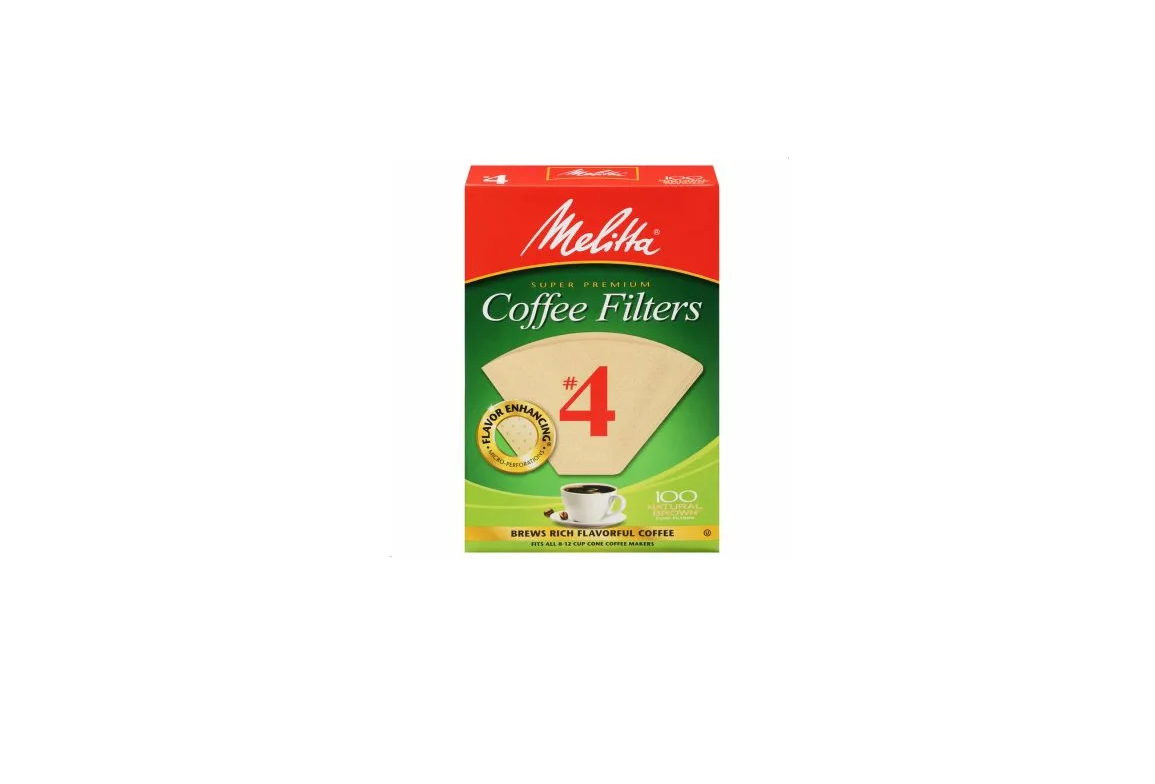 100-Count #4 Natural Brown Cone Coffee Filters
