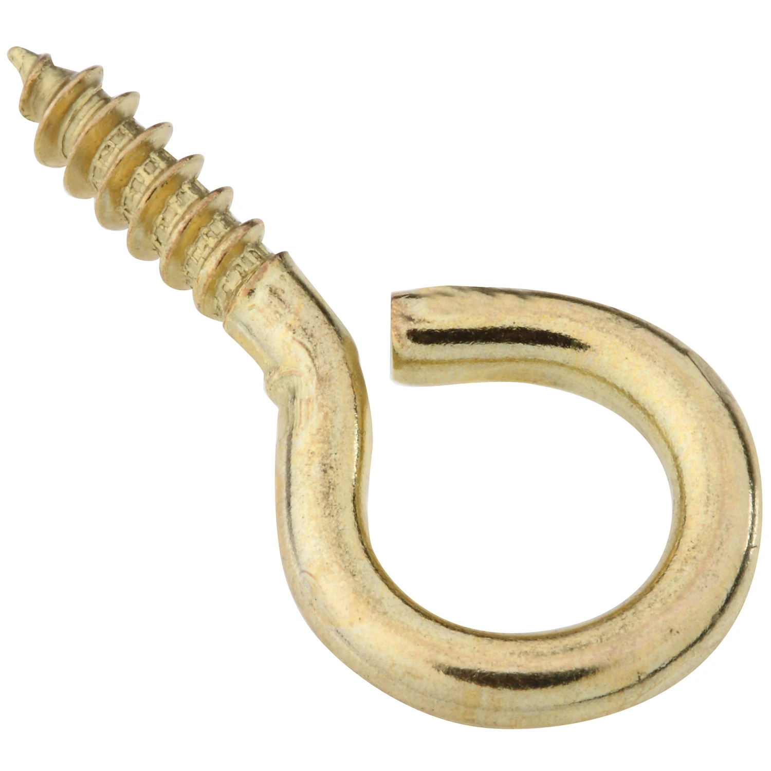 Large Screw Eye, Solid Brass, 1-3/8 In., 4-Pk.
