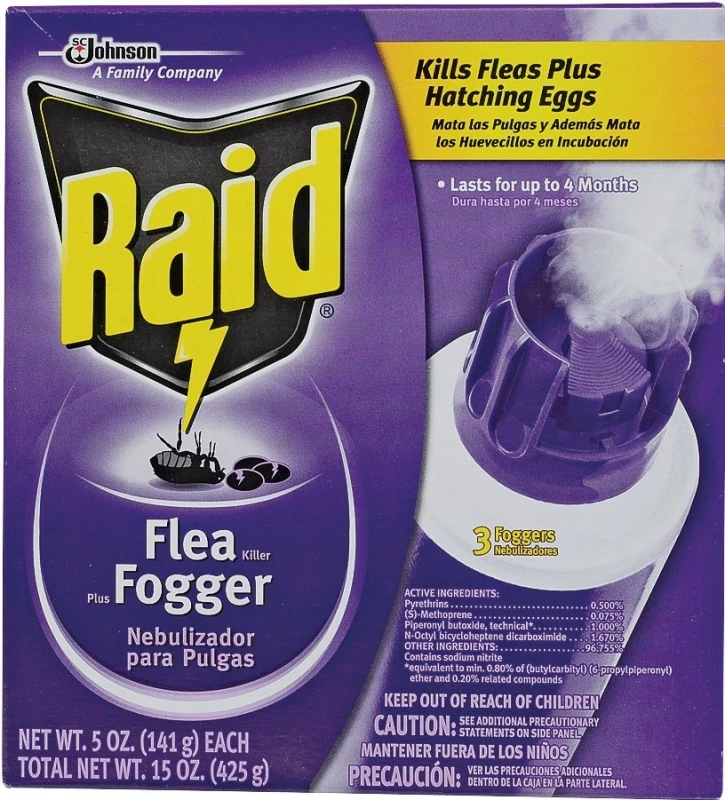 Flea Killer Plus Fogger, 5 oz., 3-Pk.