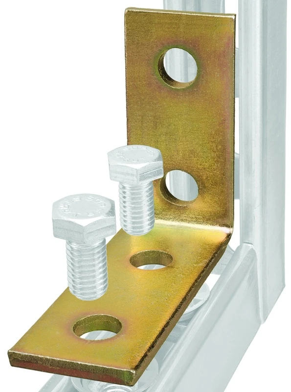 Angle Fitting, 4-Hole Corner, 90 Degree, 3.5 x 1-5/8 x 4-1/8-In.