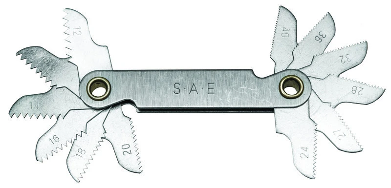 Pitch Gauge, Steel, 12-40 TPI