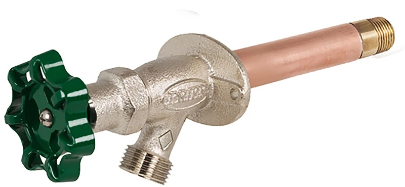 Frost Free Wall Hydrant, Lead-Free, 1/2 MPT x 1/2 In. Female Copper Pipe Inlet x 12 In.